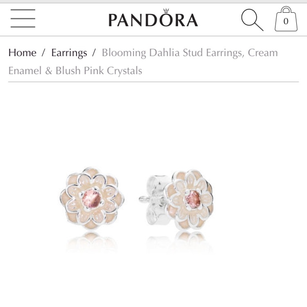 Pandora Flower Earring